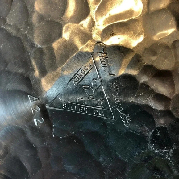 Vintage Hand Wrought Rodney Silver Co. 422 Round Pan/Bowl - Picture 3 of 5